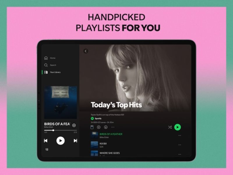 Tải Spotify Premium MOD APK ( Mở Khóa VIP) v9.1.52.1394 Mới Nhất Âm thanh chất lượng cao với Spotify Premium APK