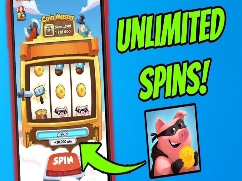 Vô hạn Spin (Lượt quay) – Tính năng cốt lõi Vô hạn vàng và spin trong Hack Coin Master
