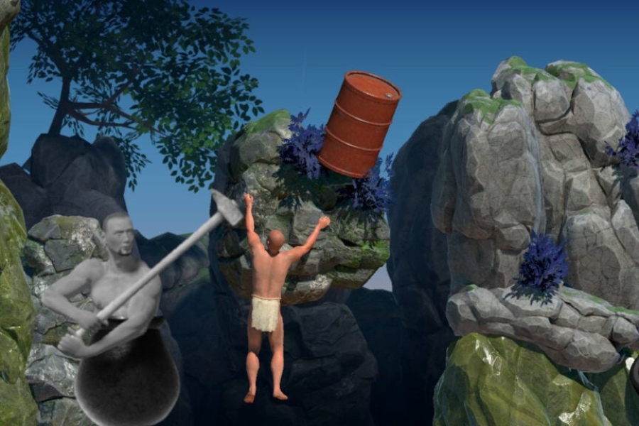 Tải Getting Over It APK v1.9.13 ( MOD Menu, Búa Khổng Lồ, Súng) Đồ họa 3D sống động