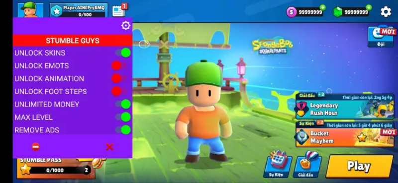 Tải Stumble Guys Mod Hack.Boats (Mở Khóa Full Skin) v0.98 Tính Năng Hấp Dẫn Của Stumble Guys Mod Hack.Boats