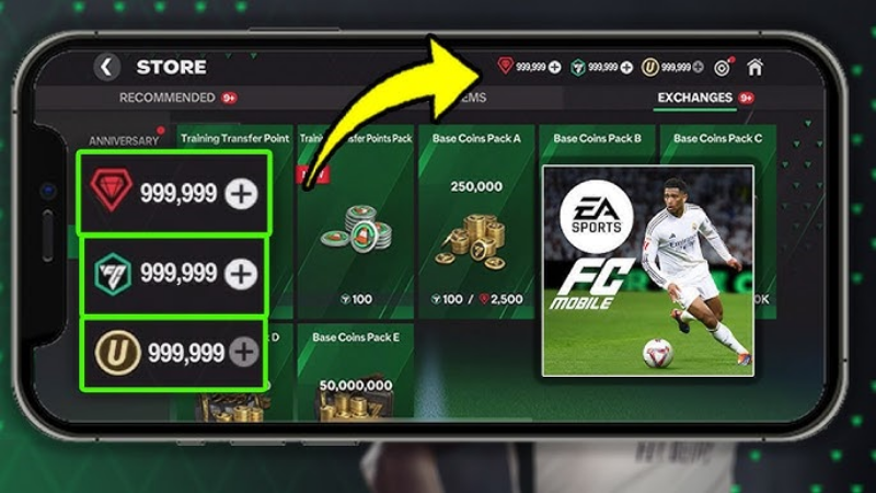 Tính năng MOD độc quyền của FC Mobile VN Mod APK FC Mobile MOD APK