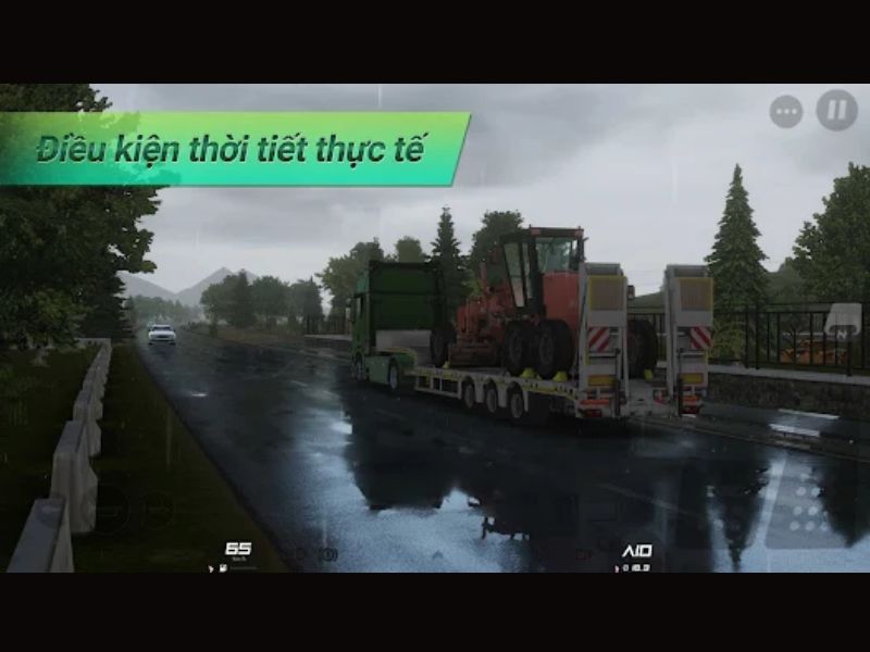 Tải Hack Truckers Of Europe 3 (Mod Full Tiền, Max Level) v0.7.64 APK Hệ thống vật lý và thời tiết trong Truckers Of Europe 3 Mod APK