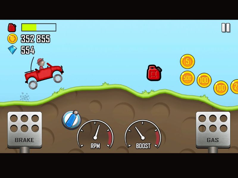 Tải Hill Climb Racing Mod APK (Vô Hạn Kim Cương, Vàng) v1.69.1 Lối chơi đơn giản trong Hill Climb Racing Mod APK