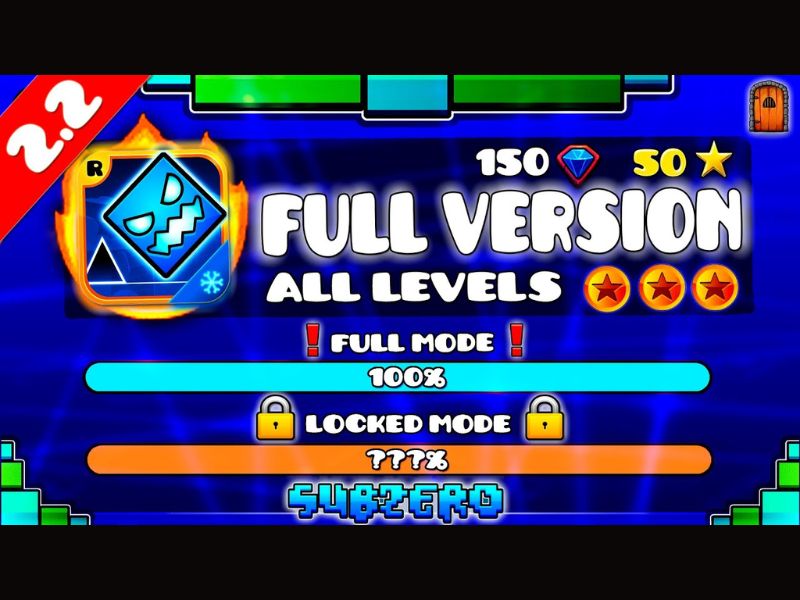 Tải Geometry Dash Subzero APK (Bản Full Version) v2.2.147 Tính Năng Nổi Bật Chỉ Có Trong Geometry Dash Subzero Hack
