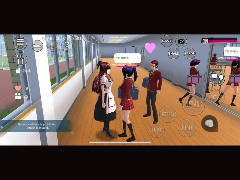 Tải Sakura School Simulator Mod APK ( MOD Tiền, Mở Khóa Tất Cả Mọi Thứ) v1.047.12 Tự do kết bạn, yêu đương với Sakura School Simulator Mod APK