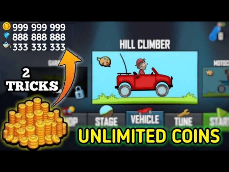 Tải Hill Climb Racing Mod APK (Vô Hạn Kim Cương, Vàng) v1.69.1 Vô hạn tiền trong Hill Climb Racing Mod APK