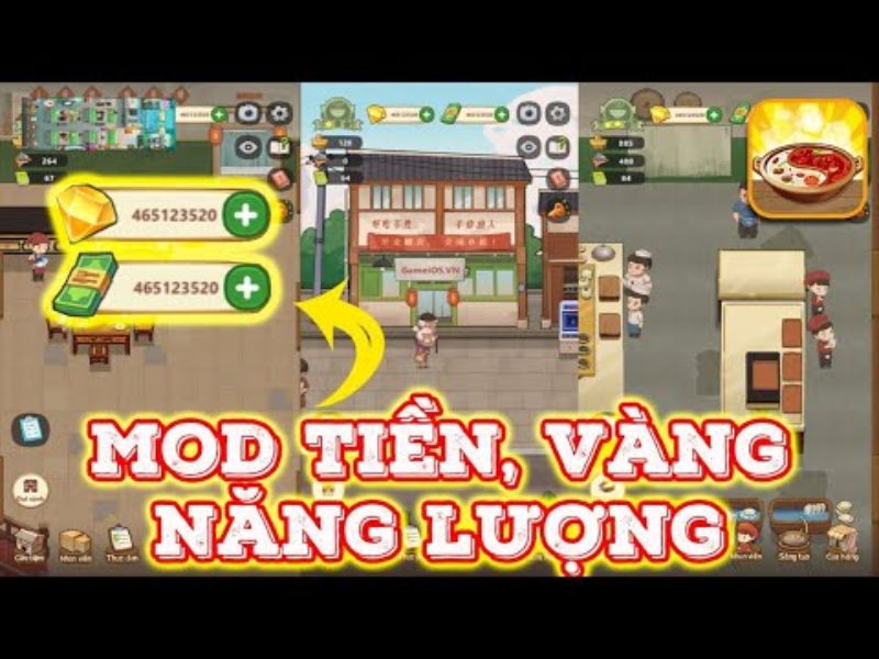 Tải Tiệm Lẩu Đường Hạnh Phúc Mod APK ( Vô hạn Tiền, vàng, Món Ăn) v5.5.4 Vô hạn tiền vàng và kim cương trong Tiệm Lẩu Đường Hạnh Phúc Mod Modlmh.com