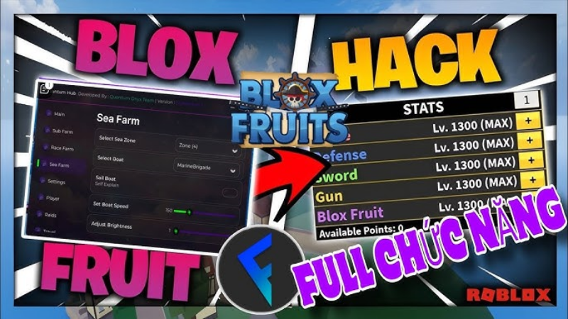 Tải Hack Blox Fruits ROBLOX Update 30 (Auto Farm/VNG) Mới Nhất cho Android NhữngTính Năng Hấp Dẫn Trong Hack Blox Fruits Update 28