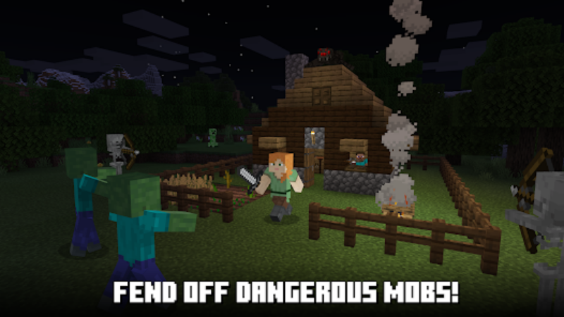 Sự xuất hiện của các Mob mới Minecraft Trial APK