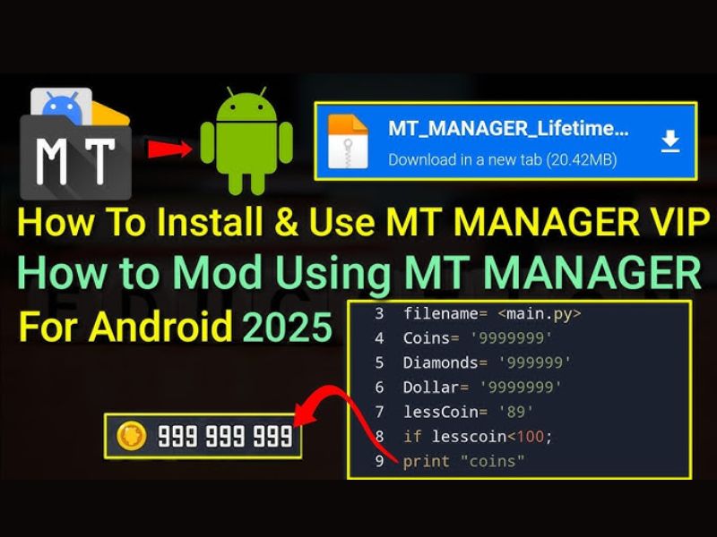 Tải MT Manager APK (Mở Khoá VIP) v2.26.5 MT Manager Mod VIP Mở Khóa Các Tính Năng Nâng Cao