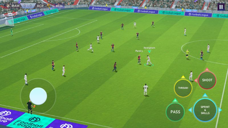 Tải Football League 2024 Mod APK (Vô Hạn Tiền) v0.1.98 Hệ điều khiển tối giản, thân thiện với mọi game thủ trong Football League 2024