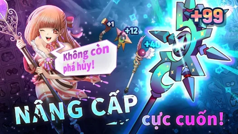 Tải Gậy Gỗ Cấp 99+ APK V99.1.39 Miễn Phí Cho Android Hệ thống nâng cấp hấp dẫn trong Gậy Gỗ Cấp 99+