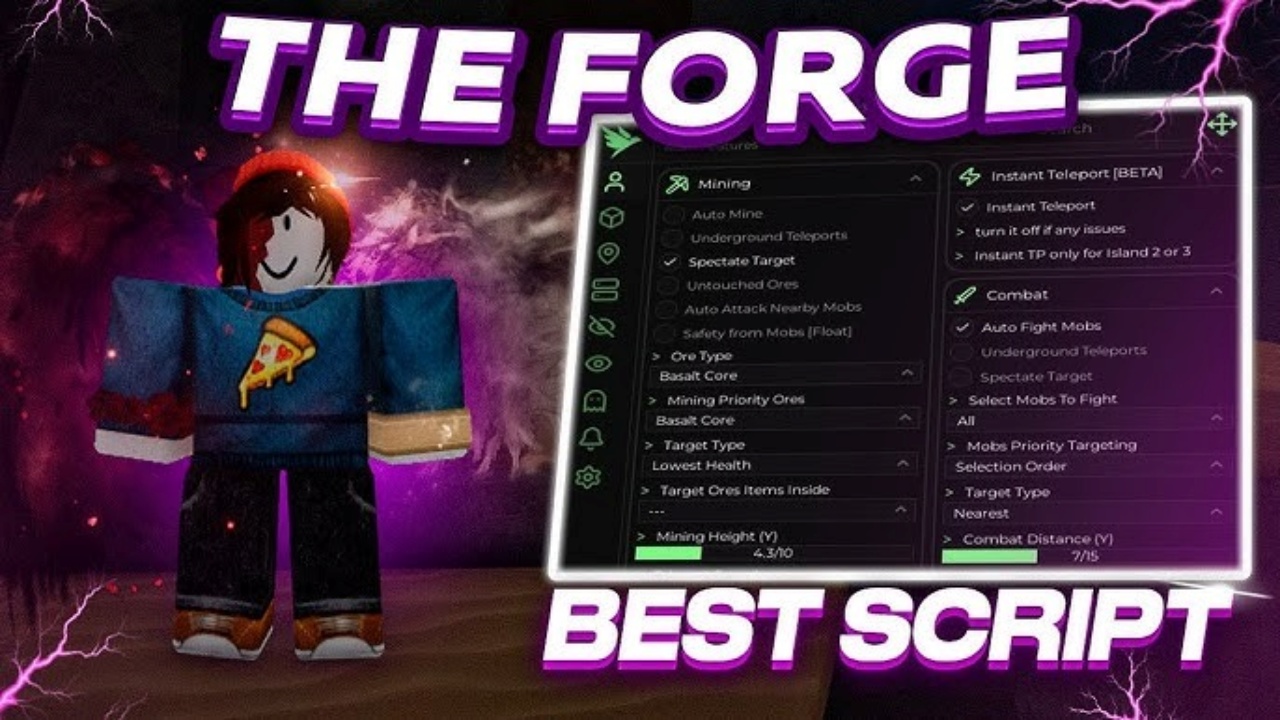 Tải The Forge Roblox + Script (Auto Farm, Bất Tử, Kill Aura) v2.720 Apk Trọn Bộ Những Tính Năng MOD Của Bản The Forge Mod Apk