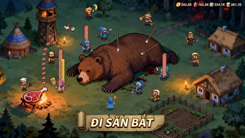 Tải Thời Đại Anh Hùng Mod APK (Vô Hạn Vàng, Kim Cương) v1.96.10 Đi săn bắt trong Thời Đại Anh Hùng Mod APK