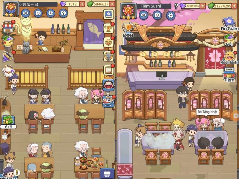 Tải Hack Tiệm Sushi Mơ Ước (Full Tiền, Kim Cương) v5.2.0 Lối chơi đơn giản, dễ làm quen trong Hack Tiệm Sushi Mơ Ước