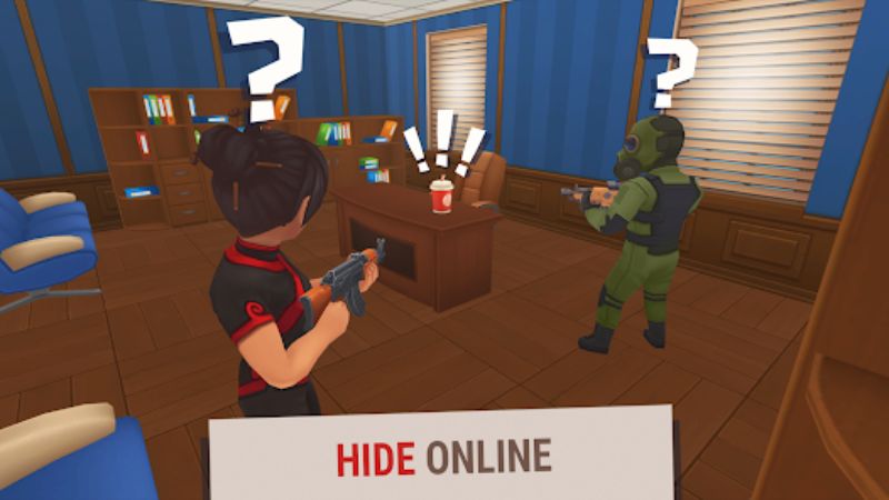 Tải Hide Online Hack (Mod Menu, Vô Hạn Tiền) v4.9.50 Đội đi tìm ra sao trong Hide Online Hack
