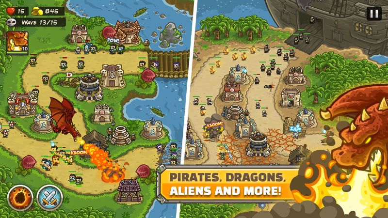 Tải Kingdom Rush Frontiers APK v1.8.10 Mới Nhất Cho Mobile Đồ họa và âm thanh trong Kingdom Rush Frontiers APK