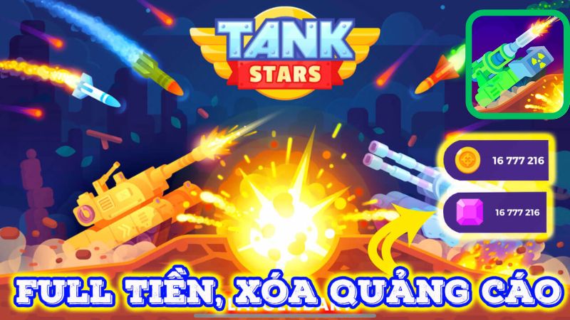 Tải Tank Stars Mod Apk (Menu, Full Tiền, Kim Cương) v2.19.200 Tank Stars Mod Menu có Gì Nổi Bật?