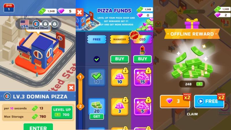 Tải Hack Pizza Ready (Vô Hạn Tiền, Không Quảng Cáo) v57.0.0 Mở rộng xưởng sản xuất Pizza trong Hack Pizza Ready
