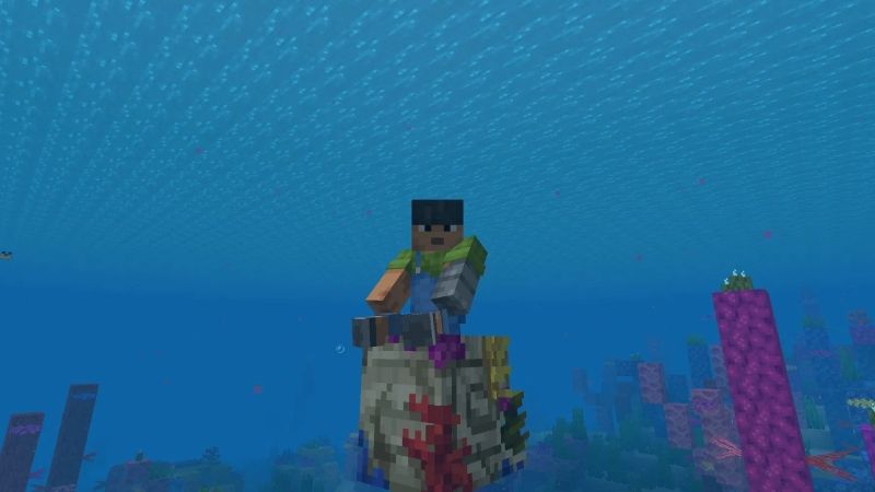 Tải Minecraft 26.0 APK Miễn Phí Cho Android Cải Tiến Trải Nghiệm Cưỡi Nautilus Dưới Biển Trong Minecraft 26.0 APK