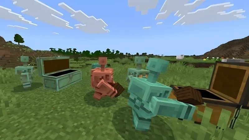 Tải Minecraft 1.21.101 APK Miễn Phí Cho Android Rương Đồng Có Cơ Chế Oxy Hóa Theo Thời Gian Trong Minecraft 1.21.101 APK