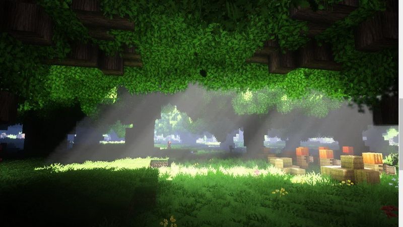 Tải Minecraft 1.21.80 APK Tiếng Việt Miễn Phí Cho Android Hoạt Ảnh Lá Rụng Chân Thực Tăng Tính Thẩm Mỹ Trong Minecraft 1.21.80 APK