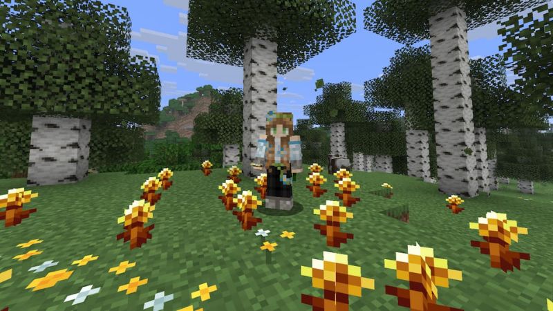 Tải Minecraft 1.26.1 APK Miễn Phí Cho Android Golden Dandelion - Loài hoa độc đáo trong Minecraft 1.26.1