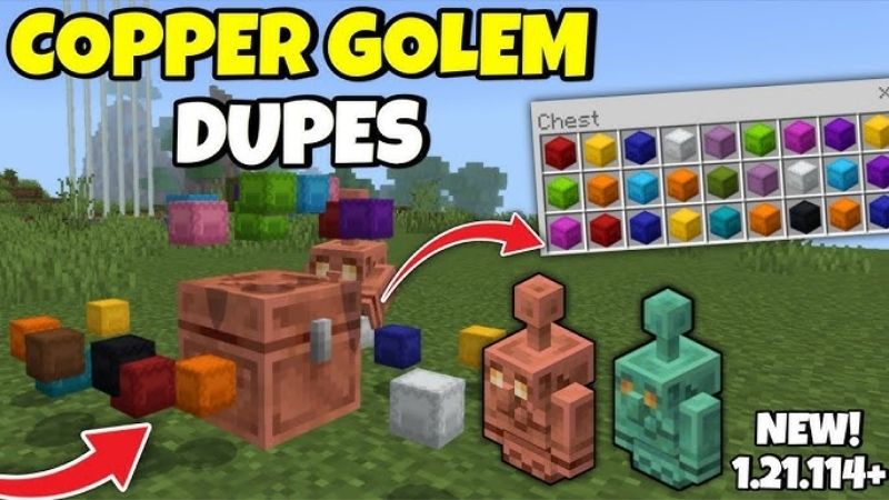Tải Minecraft 1.21.114 APK Mới Nhất Cho Người Chơi Copper Golems Trong Minecraft 1.21.114