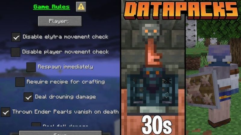 Tải Minecraft 1.21.8 APK Miễn Phí 100% Cho Android Thay Đổi Về Data Packs Và Resource Packs (Dành Cho Modder) Trong Minecraft 1.21.8 APK