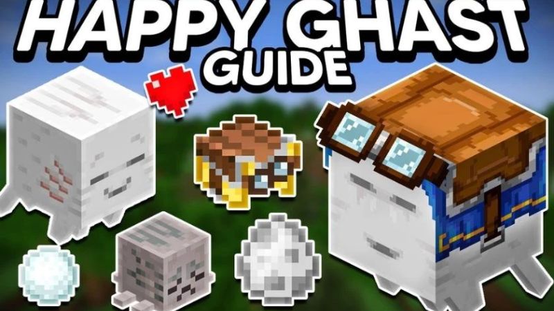 Tải Minecraft 1.21.80.3 APK Mới Nhất Cho Mibile Happy Ghast Và Ghastling Trong Minecraft 1.21.80.3